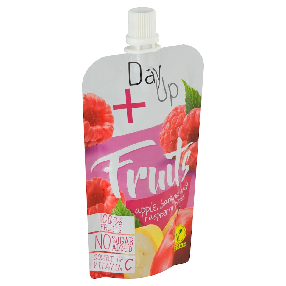 image 1 of Day Up Apple Puree with Banana, Raspberry Pieces and Vitamin C 100 g