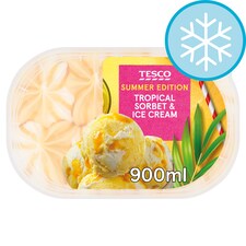 Tesco Tropical Sorbet & Ice Cream 900ml