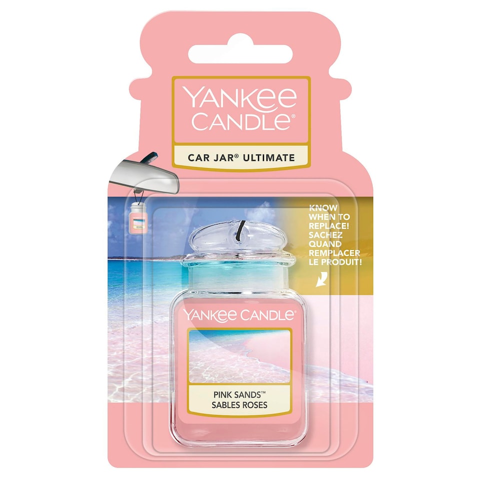 image 1 of Yankee Candle Pink Sands Car Jar Air Freshener
