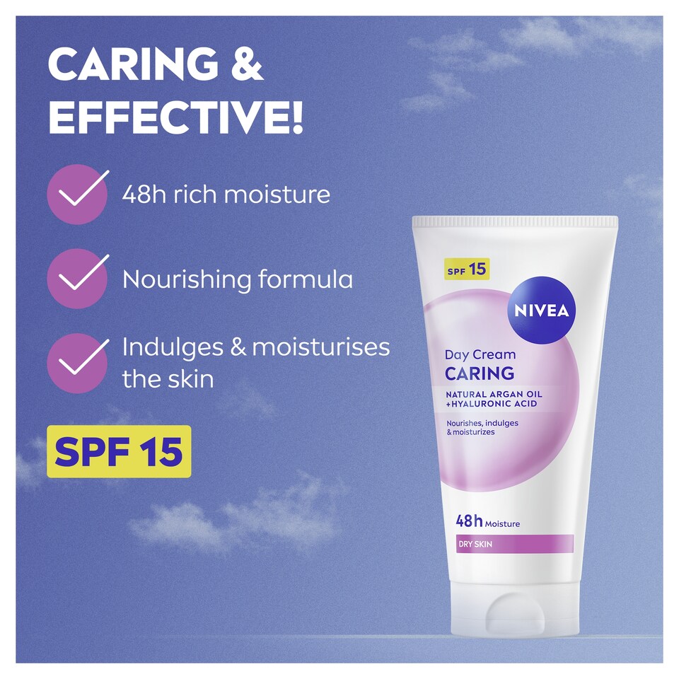 image 1 of Nivea Rich Daily Moisturiser Cream Dry Sensitive 50Ml