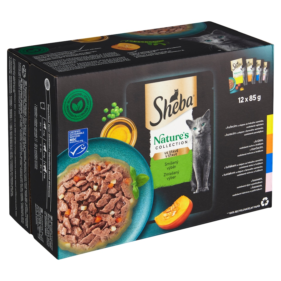 image 1 of Sheba Nature's Collection Mixed Selection in Juice 12 x 85g (1.02kg)
