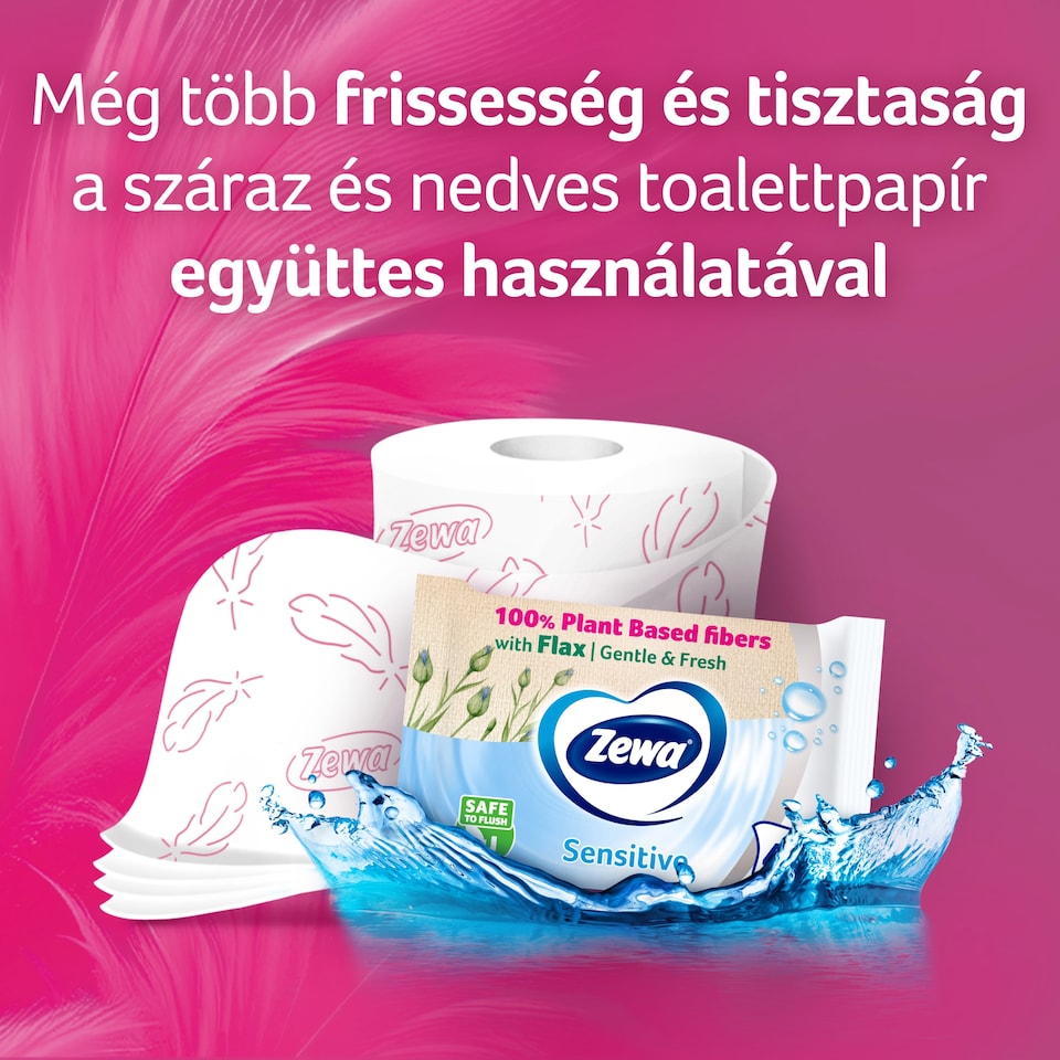 Zewa Exclusive Ultra Soft toalettpapír 4 rétegű 8 tekercs 1. kép