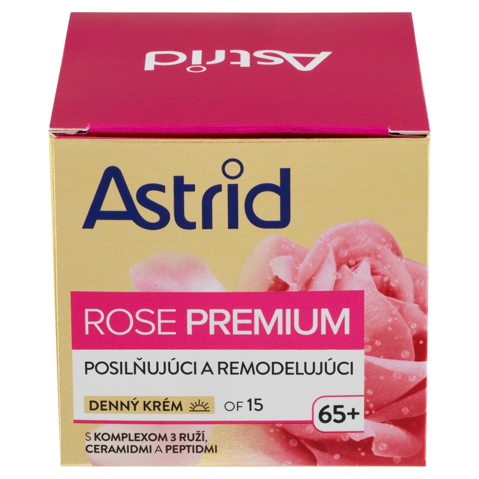 obrázok 1 z Astrid Rose Premium posilňujúci a remodelujúci denný krém OF 15 65+ 50 ml