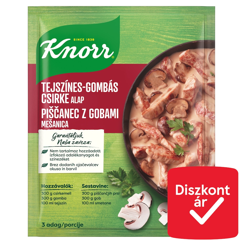 Knorr tejszínes-gombás csirke alap 33 g