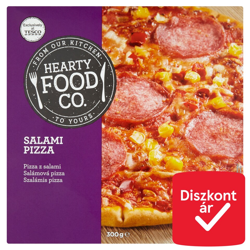 Hearty Food Co. Quick-Frozen Salami Pizza 300 g