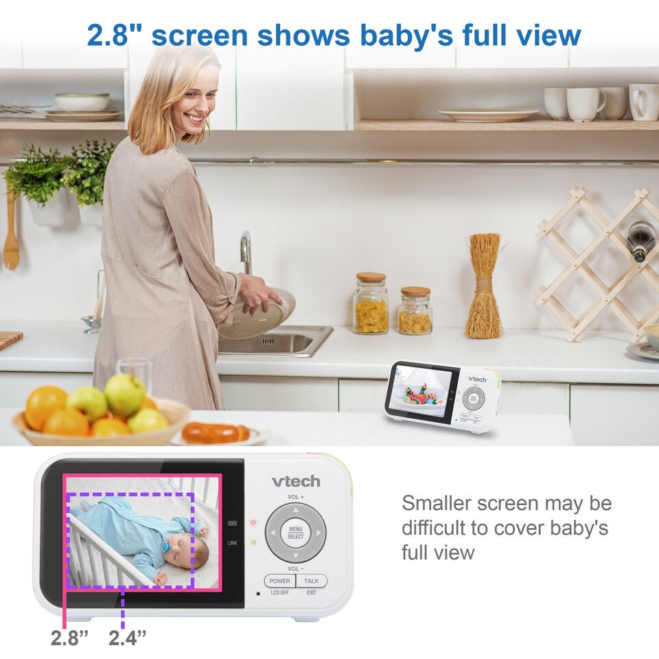 image 1 of Vtech Baby Monitor Vm819 2.8