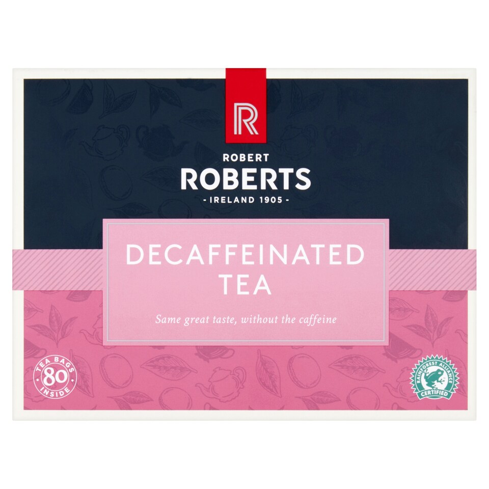 Robert Roberts Decaffeinated Tea Bags 80Pk