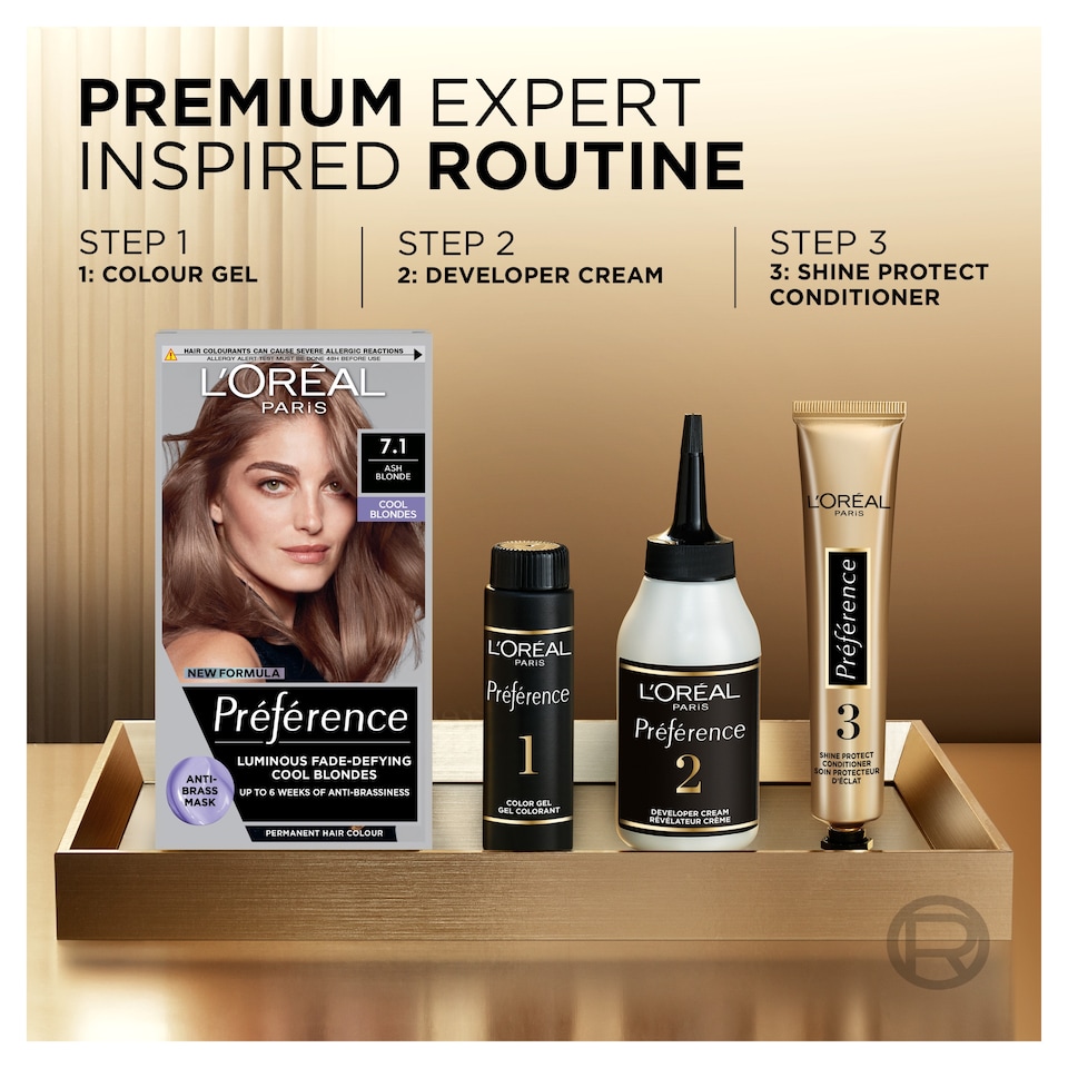 image 1 of L'Oreal Paris Preference Cool Blondes 7.1 Iceland Permanent Hair Dye