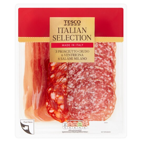 Tesco Italian Inspired Meat Selection 120G Tesco Groceries