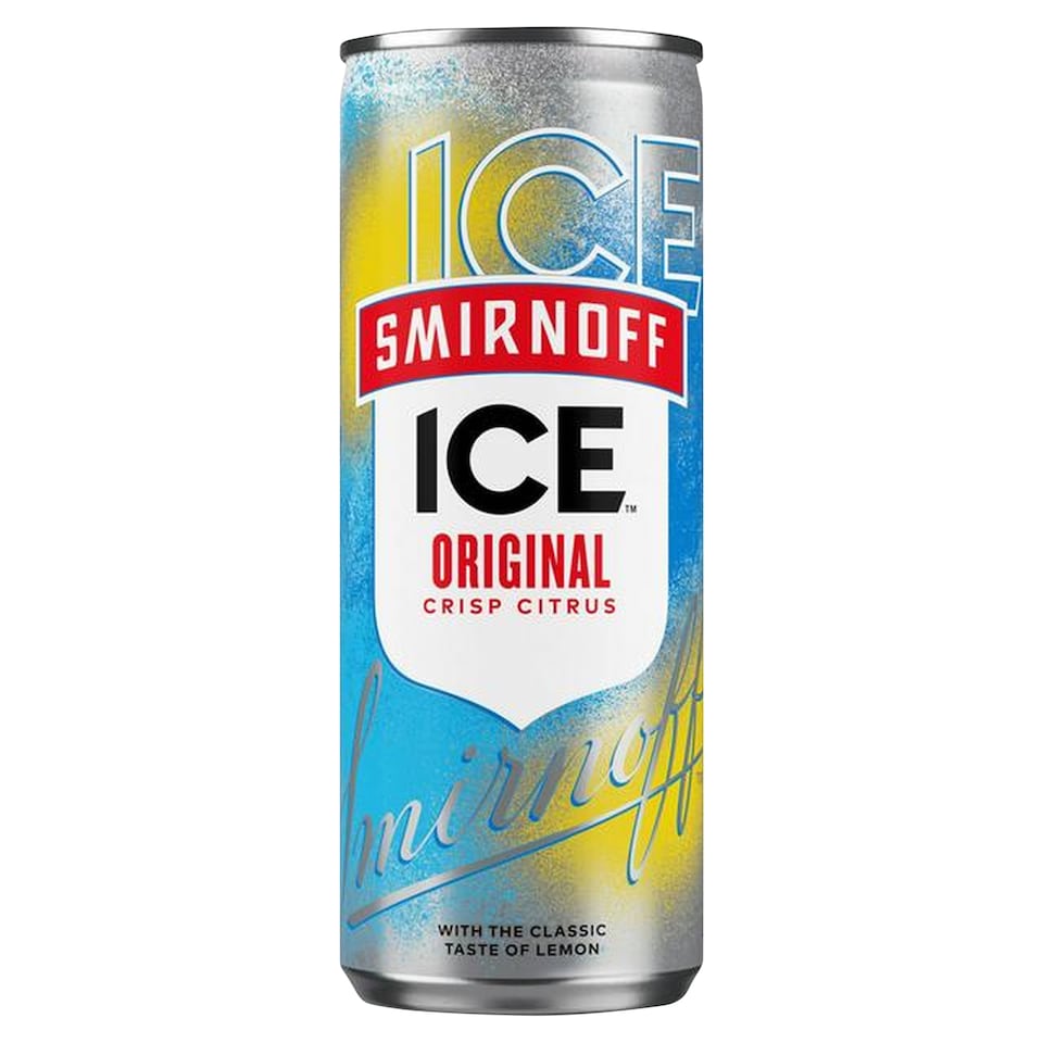 Smirnof Ice Original sýtený alkoholický nápoj s vodkou a citrónovou príchuťou 250 ml