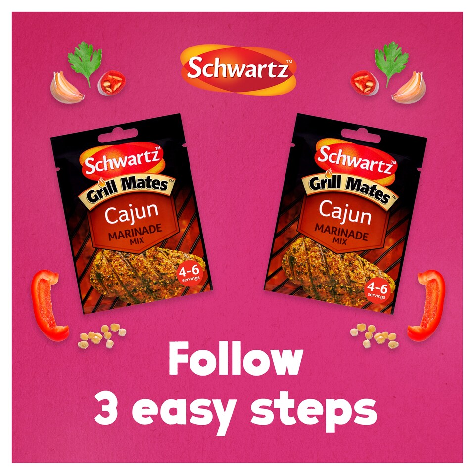 image 1 of Schwartz Grillmates Cajun Seasoning 25G