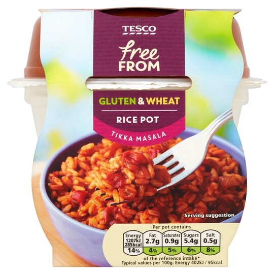 Tesco Gluten Free Tikka Masala Rice Pot 300G Tesco Groceries