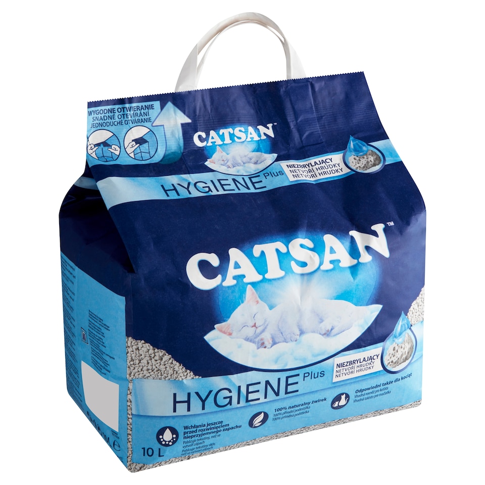 image 1 of Catsan Hygiene Plus Cat Litter 10L