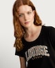 image 2 of F&F Pure Cotton Leopard Print Lounge Studio Pyjama Set in Multi Black