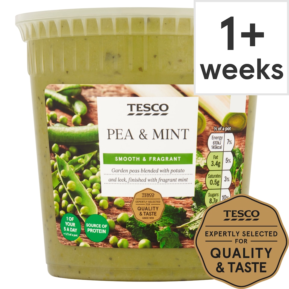 Tesco Pea & Mint Soup 600G