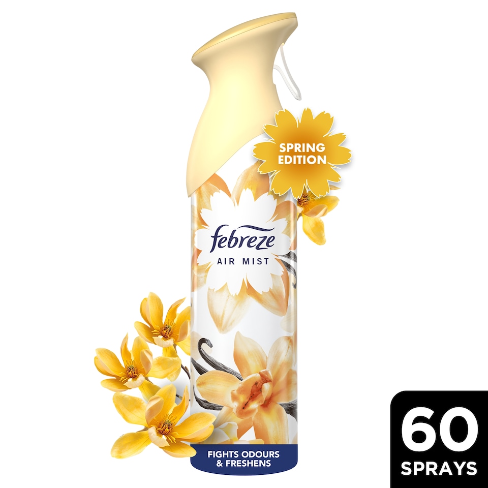 image 1 of Febreze Air Mist Air Freshener Spray - Vanilla & Magnolia 185ml
