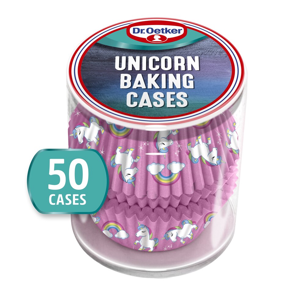 Dr. Oetker Unicorn Baking Cases 50 Pack