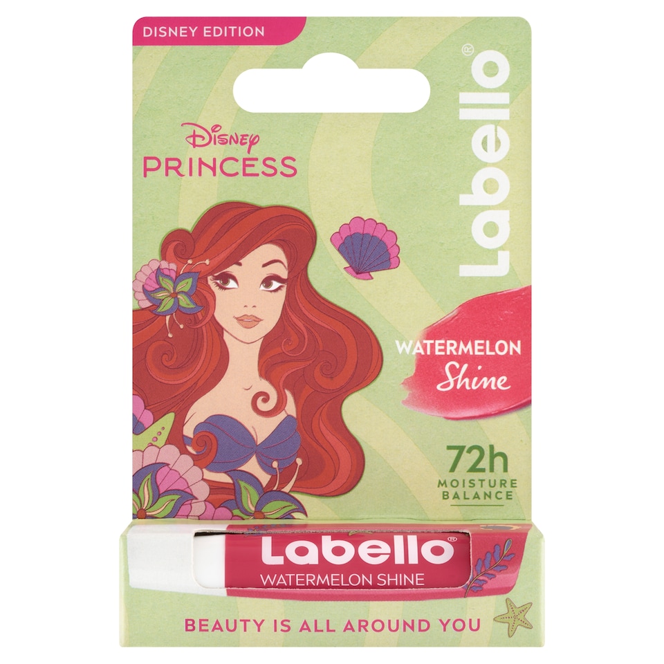 Obrázek 1 pro produkt Labello Watermelon Shine Pečující balzám na rty - Limited Disney Princess Edition 4,8g