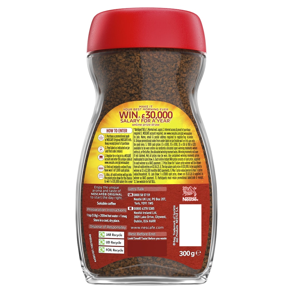 image 1 of Nescafe Original Instant Coffee 300g