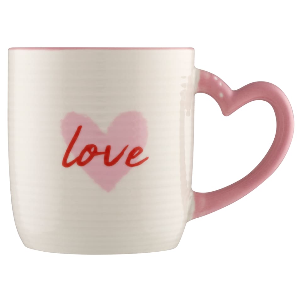 Tesco Heart Handle hrnček