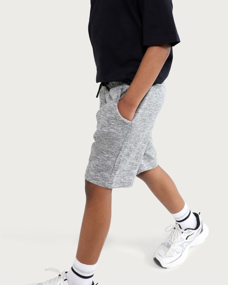 image 1 of F&F Boys 3-Pack Cotton Rich Drawstring Shorts in Black