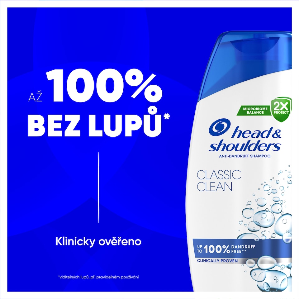 Obrázek 1 pro produkt Head & Shoulders Classic Clean Šampon Proti Lupům, 1000ml, Pumpička. Proti Lupům, Mastnotě a Svědění