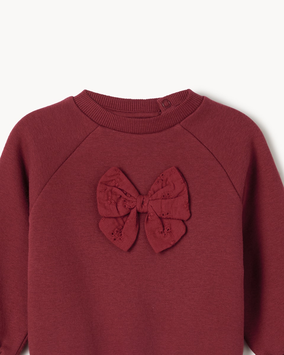 image 1 of F&F Baby Cotton Rich Sweatshirt, Skort and Tights Set in Pink
