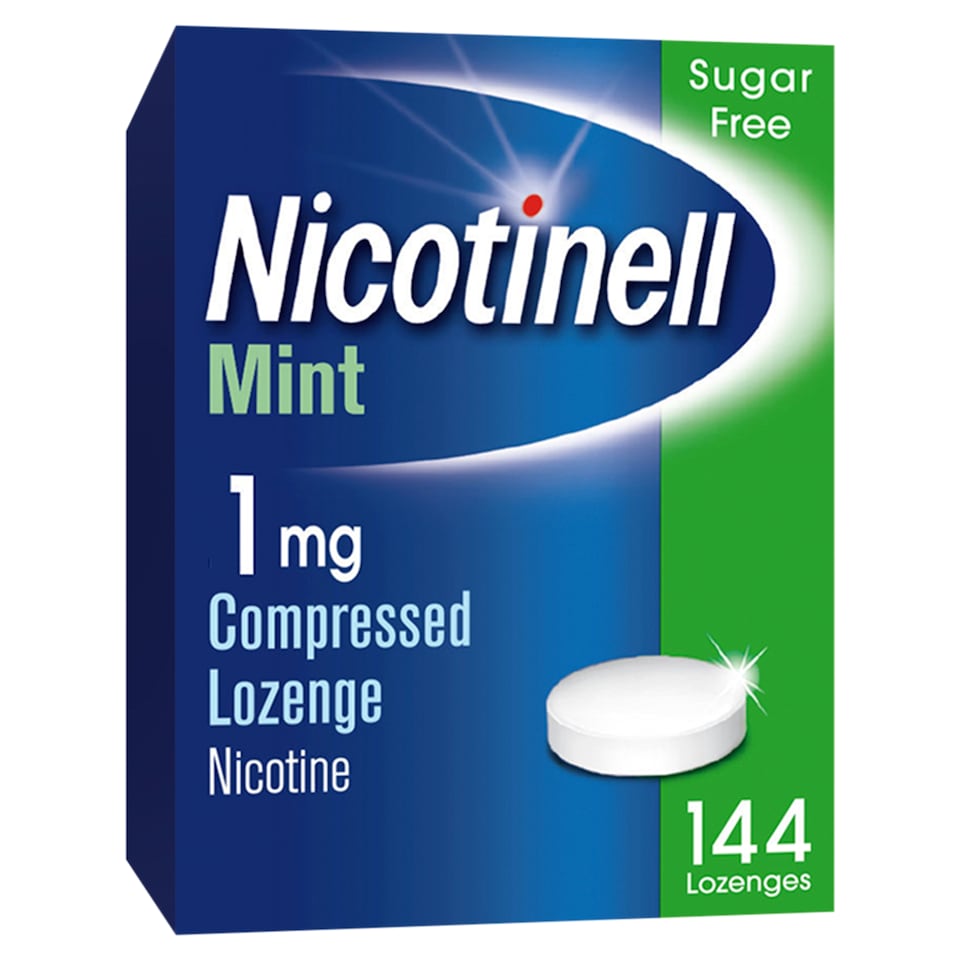 Nicotinell Stop Smoking Aid 1mg Compressed Nicotine Lozenges - Mint 144s