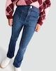 image 3 of F&F Girls Cotton Rich Flared Denim Jeans in Blue