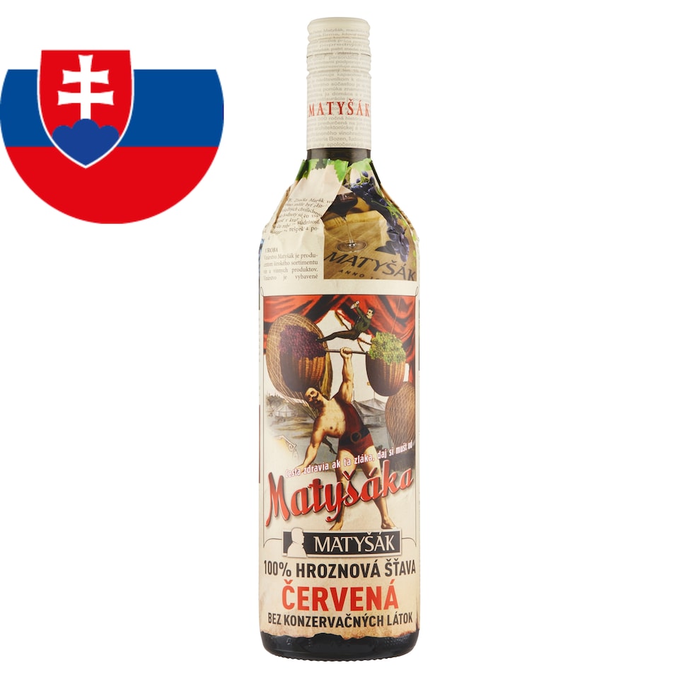 Matyšák 100% Grape Juice Red 0.75 L