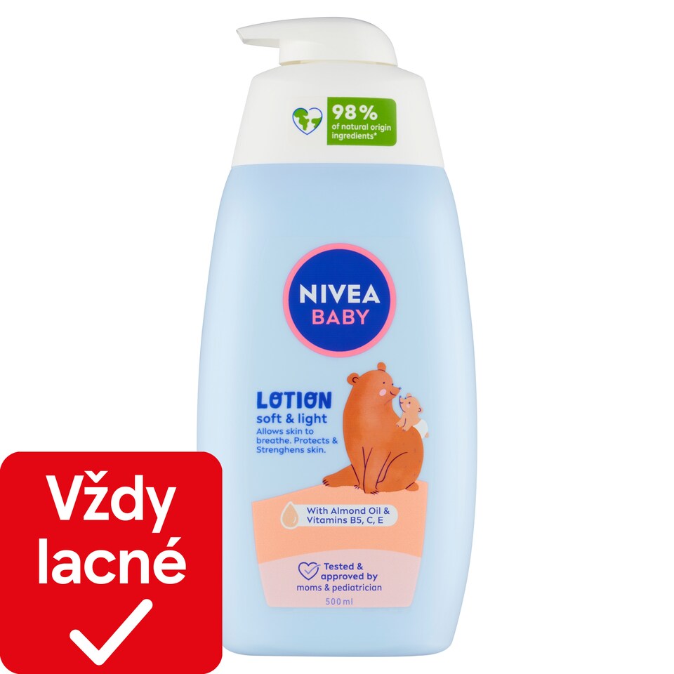 obrázok 1 z Nivea Baby Ľahké telové mlieko 500 ml