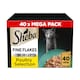 image 1 of Sheba Fine Flakes Wet Cat Food Pouches Poultry in Jelly 40x85g