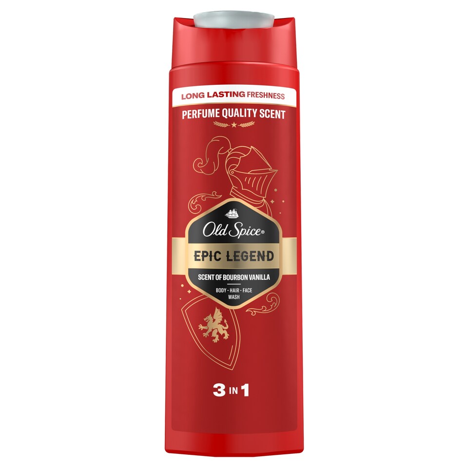 image 1 of Old Spice Epic Men’s 3-in-1 Wash, Shower Gel & Shampoo 400ml