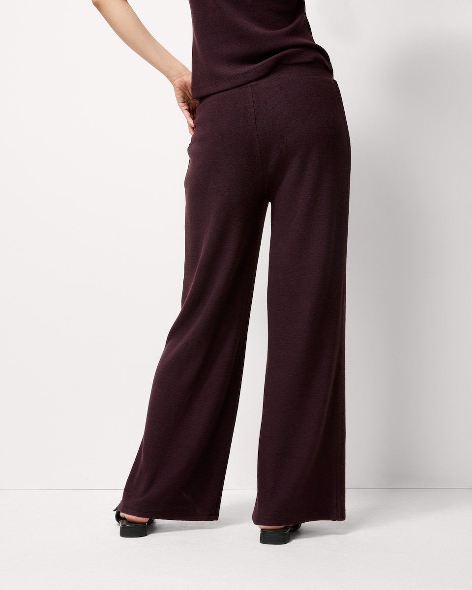 image 1 of F&F Brushed Wide Leg Co-ord Trousers in Purple