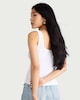 image 3 of F&F Cotton Rich Textured Button Up Vest in White