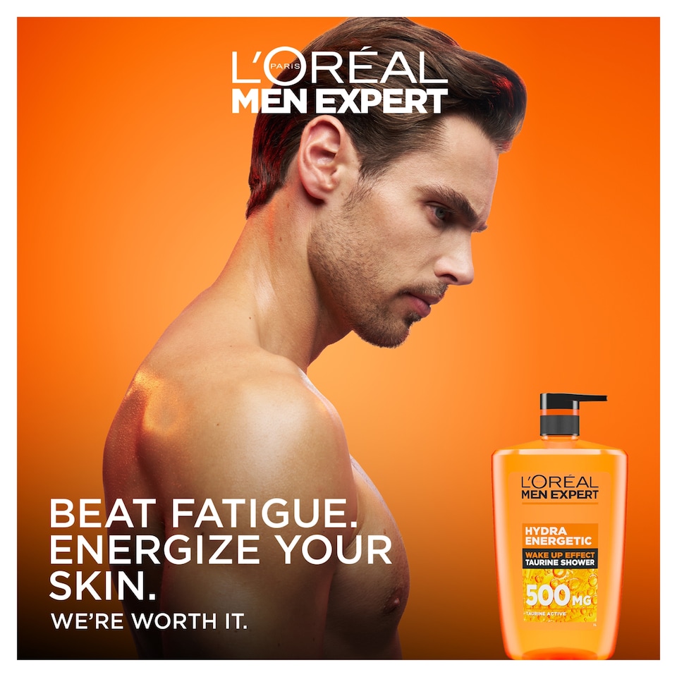 image 1 of L'Oreal Men Expert Hydra Energetic Shower Gel 1 Litre