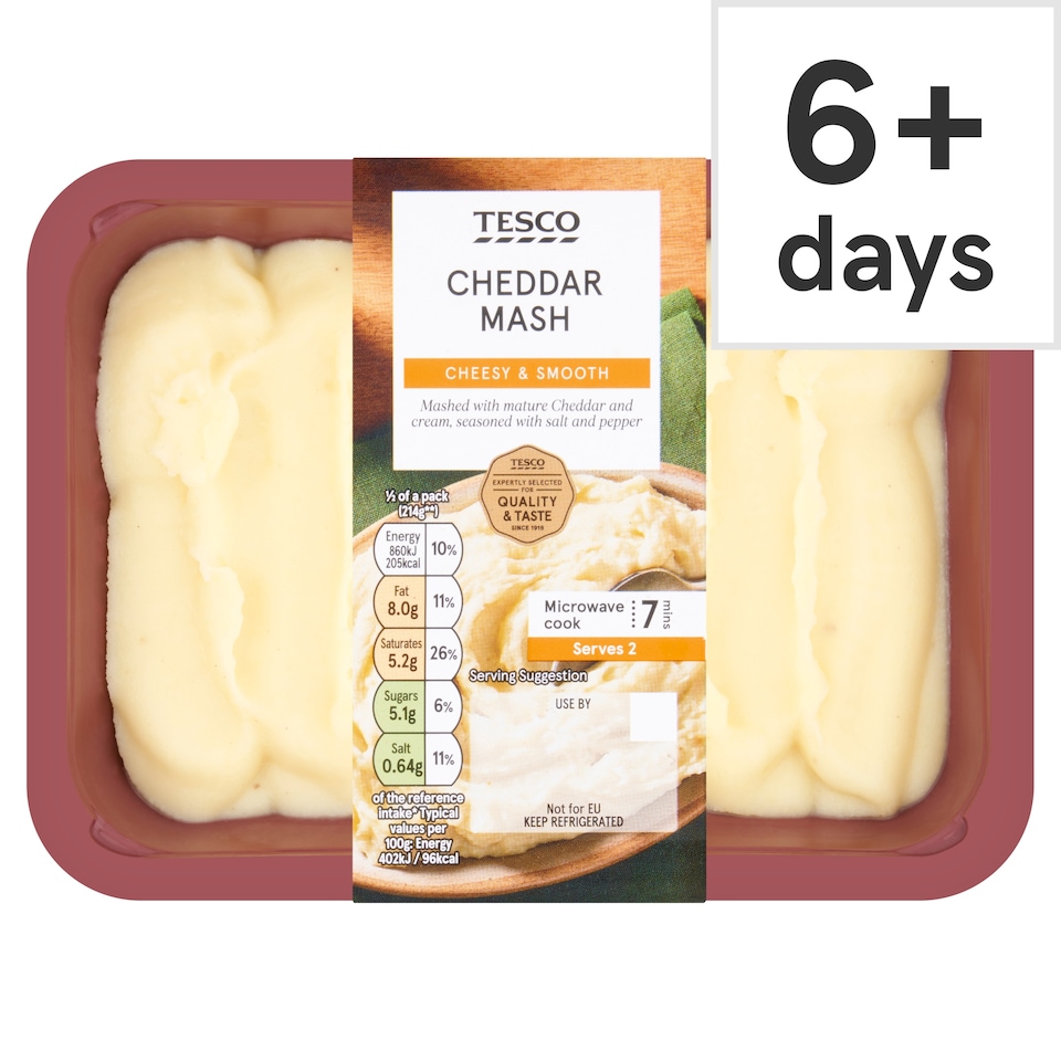 Tesco Cheddar Mash 450G