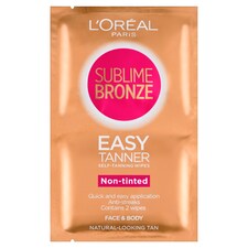 L'oreal Sublime Self-Tan Face And Body Wipes 2X5.6Ml