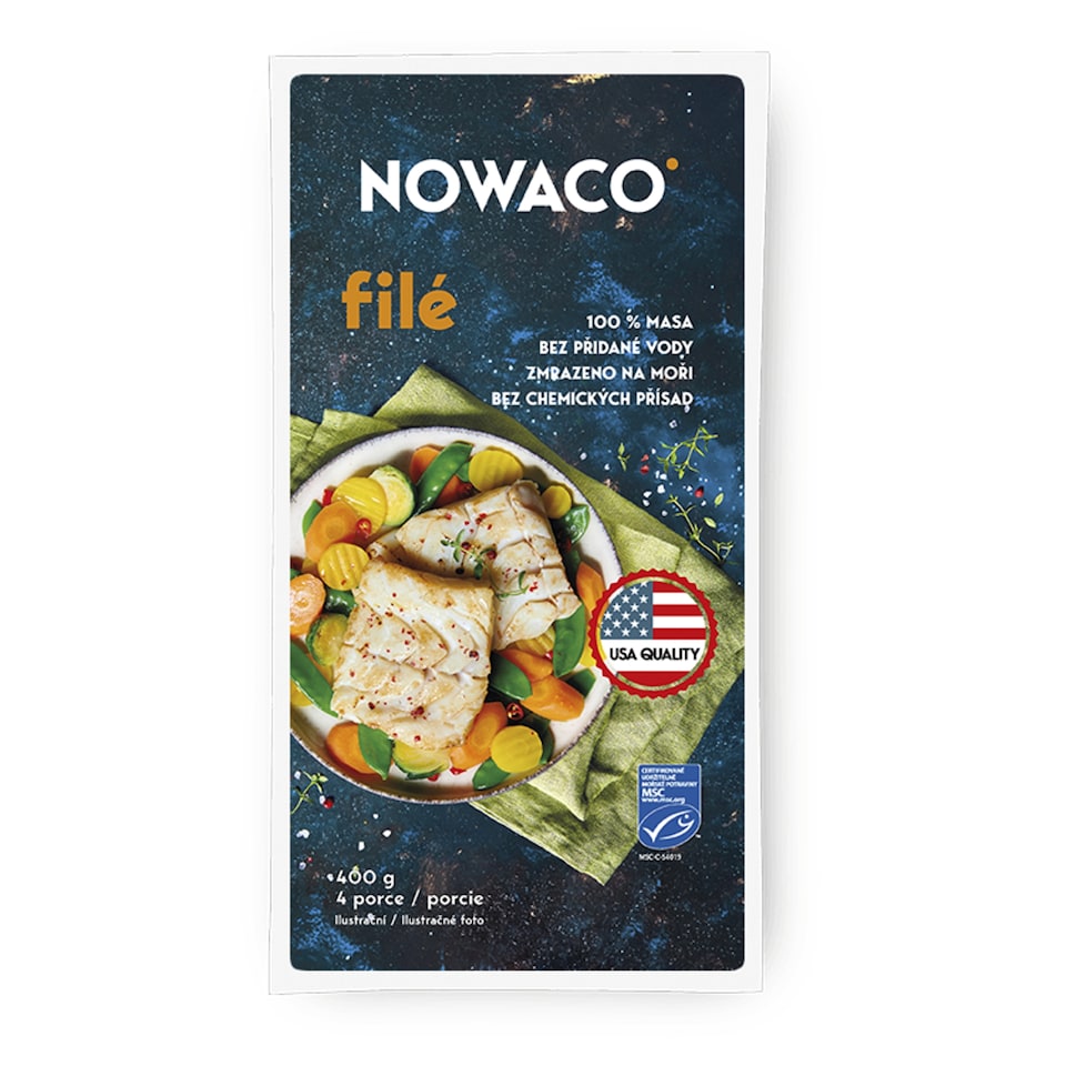 Nowaco Rybie filé 4 porcie 400 g
