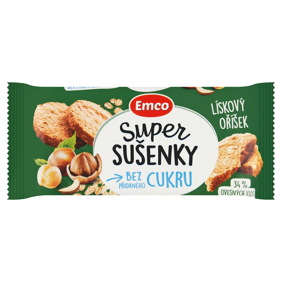 Emco Super Oatmeal Cookies with Hazelnuts 60 g