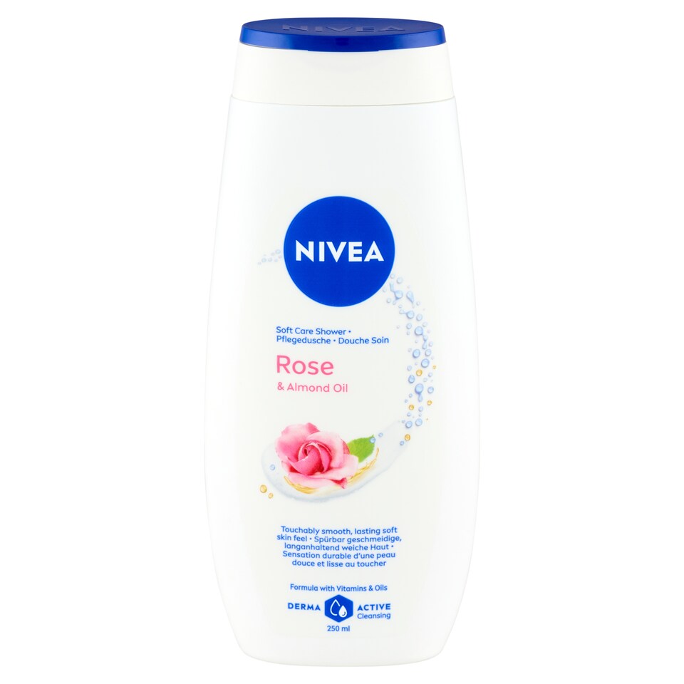image 1 of NIVEA Rose & Almond Oil Care Shower Gel 250 ml