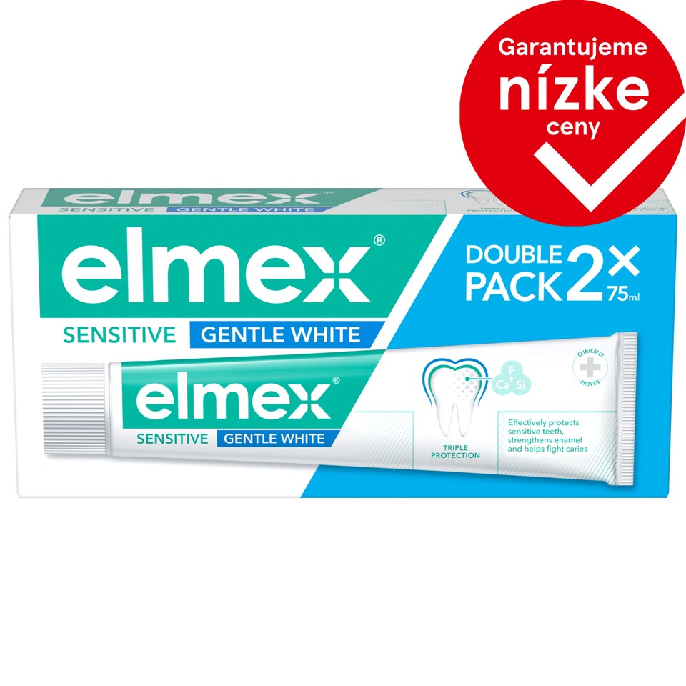 image 1 of elmex® Sensitive Gentle White zubná pasta duopack 2x75ml