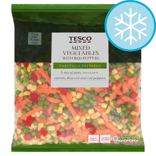 Tesco Mixed Vegetables With Red Peppers 1Kg Tesco Groceries