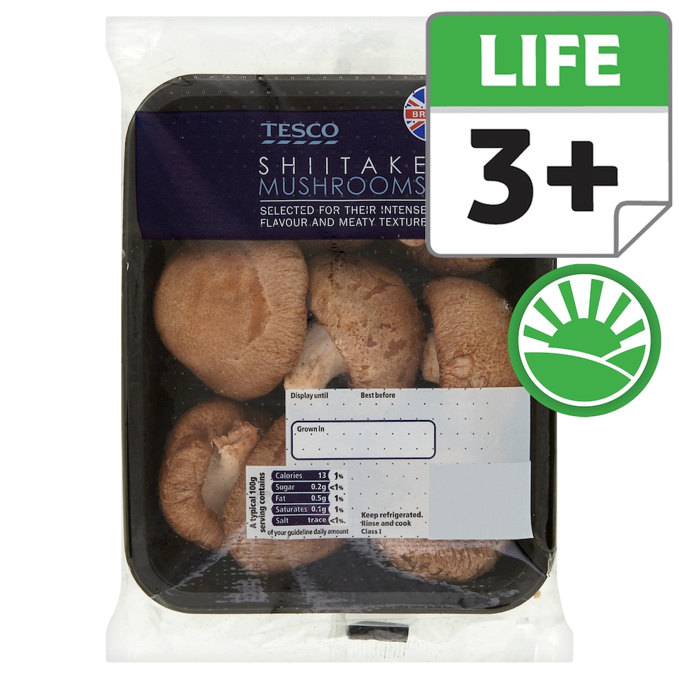 Tesco Finest Shiitake Mushroom 125G
