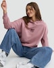 image 3 of OH ME OH MY Cotton Rich NY Studio Slogan Hoodie in Pink