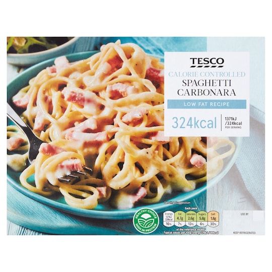 Tesco Spaghetti Carbonara 380G Tesco Groceries