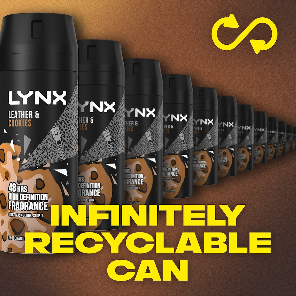 image 1 of Lynx Collision Leather & Cookies 48h Deodorant Bodyspray 150ml