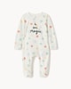image 1 of F&F Baby Pure Cotton I Am Magic Star Sleepsuit in White