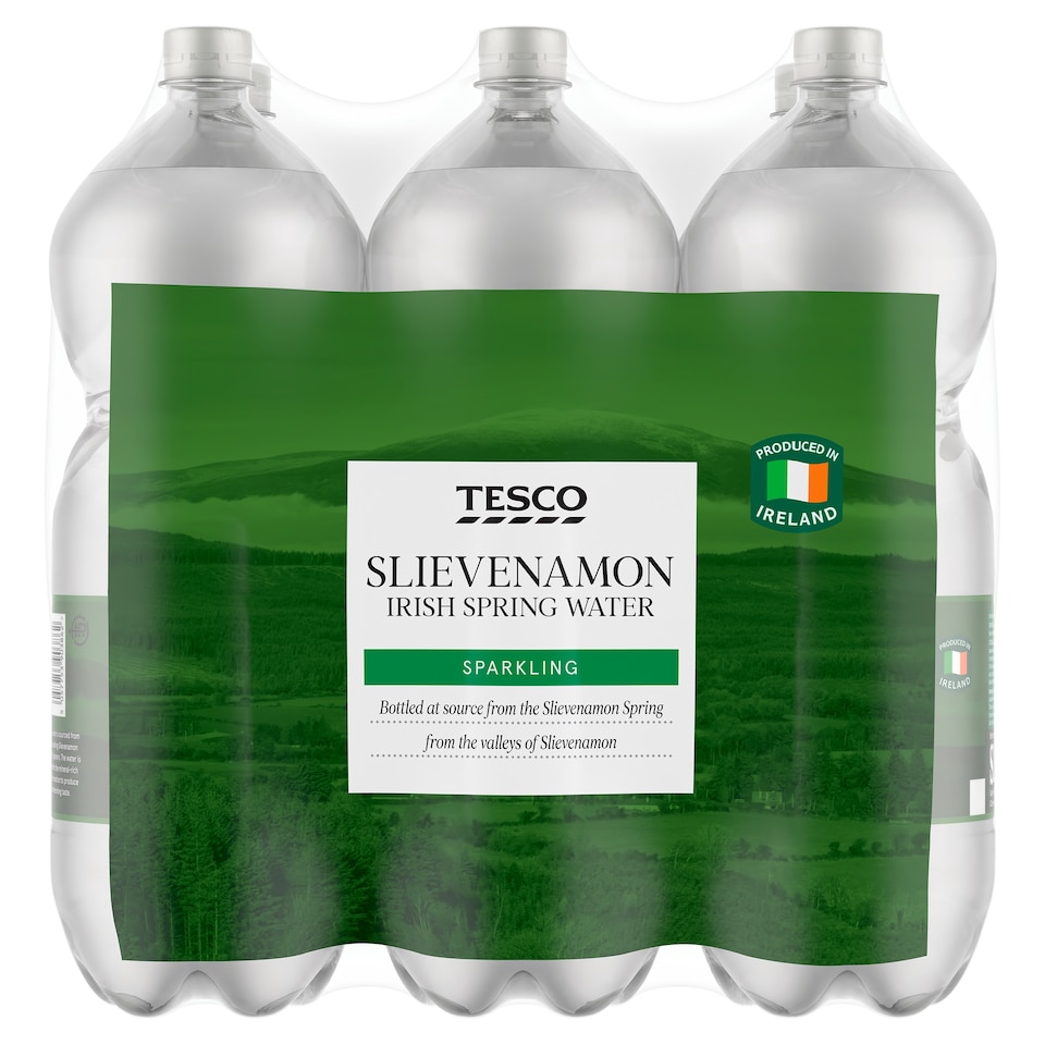 Tesco Slievenamon Irish Sparkling Spring Water 6 X 2 Litre
