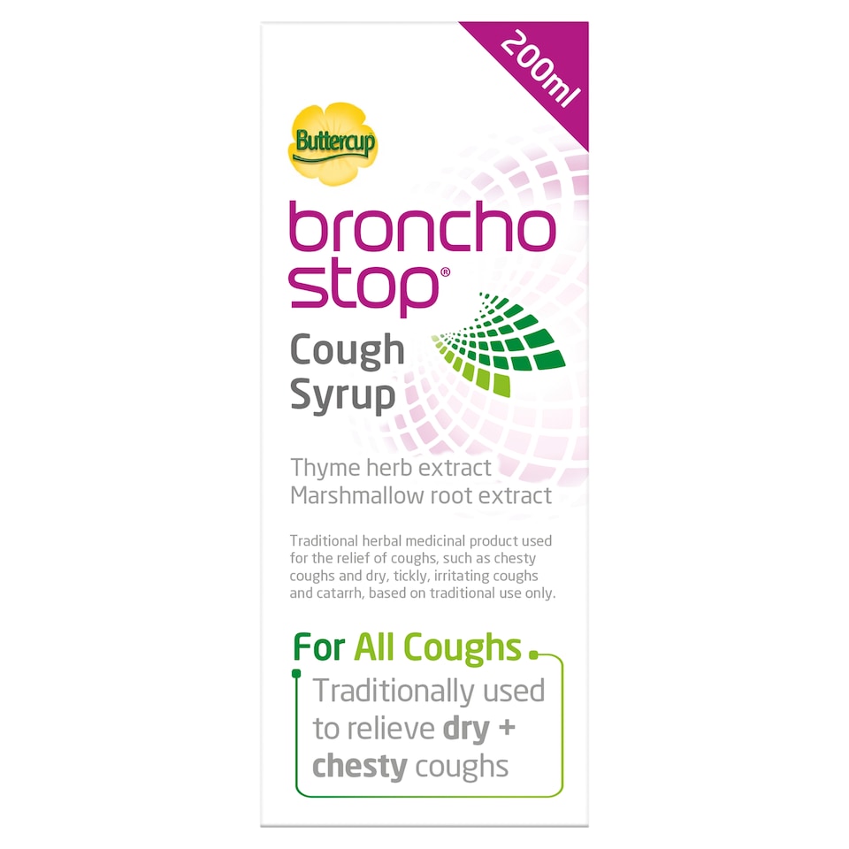 Buttercup Bronchostop Cough Relief Syrup 200ml
